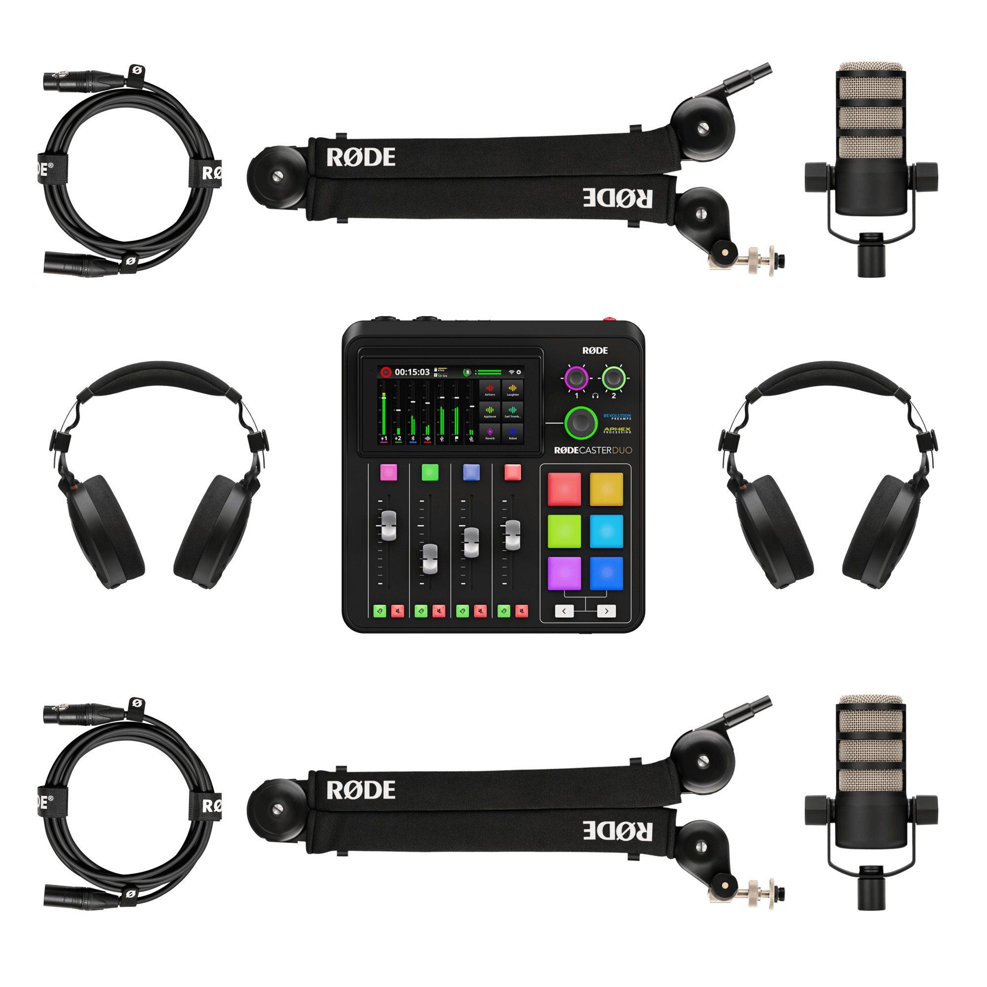 Dual Podcast Kit (Musta)