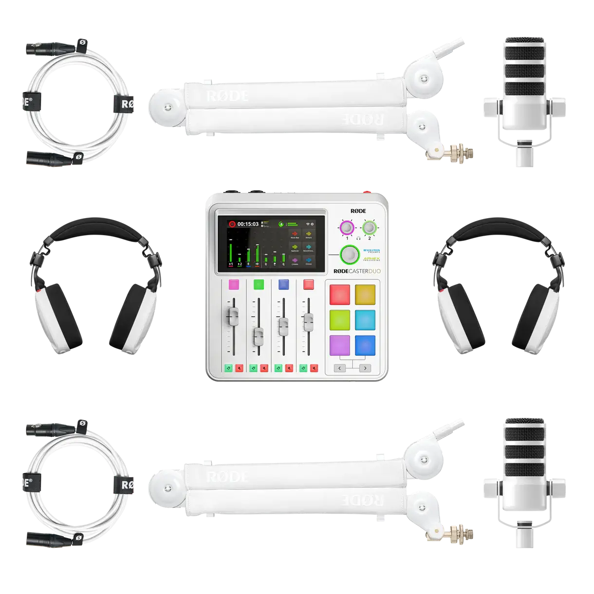 Dual Podcast Kit (Valkoinen) (Saatavilla noin - Available aprox.  10.6)