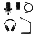 USB Podcast Kit (Musta)