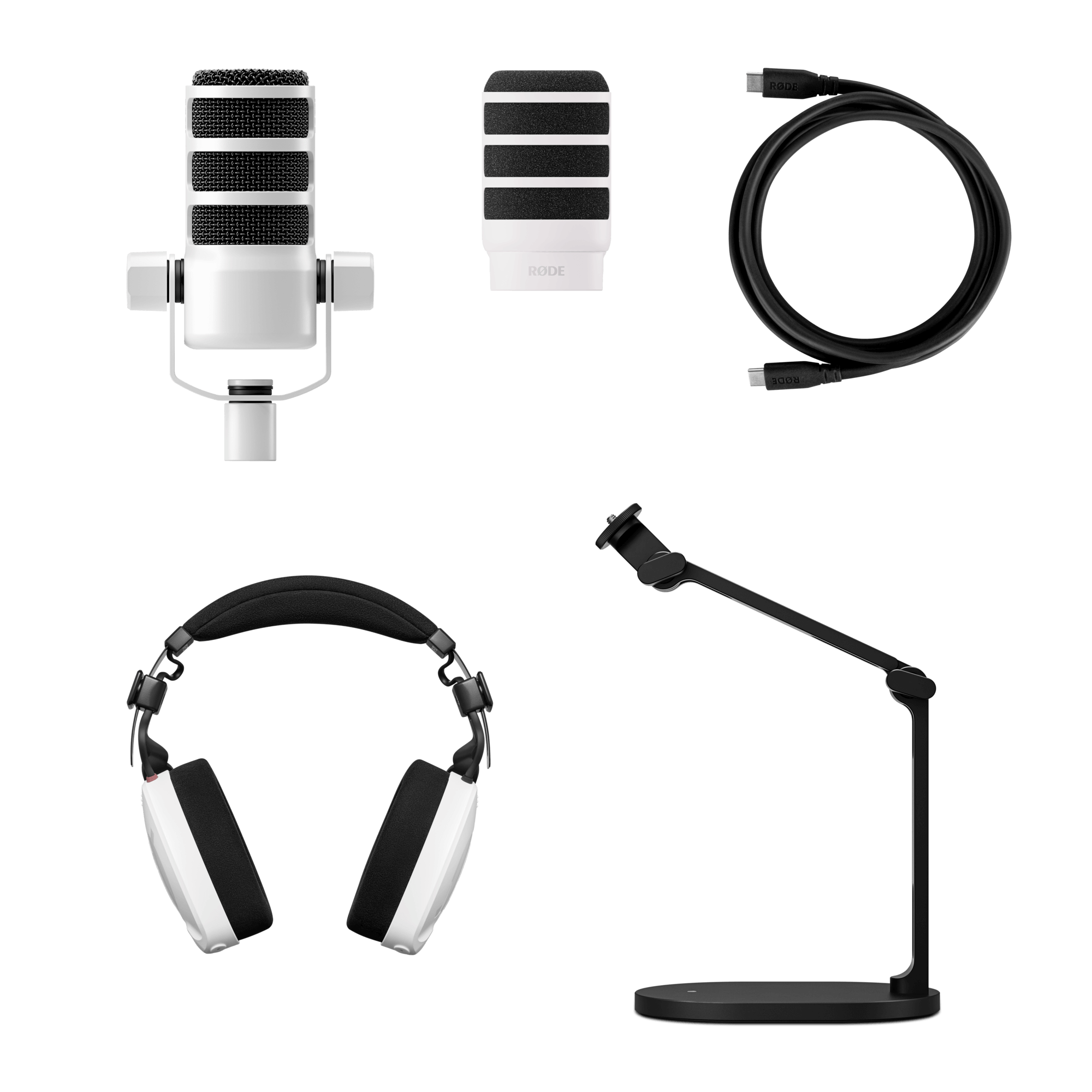 USB Podcast Kit (Valkoinen)